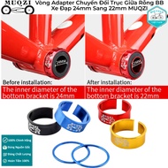 24mm to 22mm MUQZI Bicycle BB Hollow Center Axle Adapter Ring