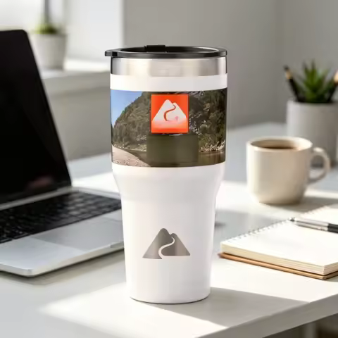 32 oz Stainless Steel Insulated Tumbler, White