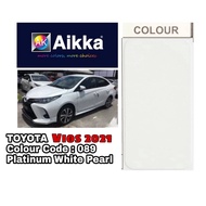 TOYOTA VIOS 2021 089 PLATINUM WHITE PEARL 2K CAR PAINT / CAT KERETA