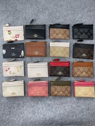 🎀全新COACH女士皮夾男士卡包蔻馳女包短真皮皮夾卡夾證件夾公車卡