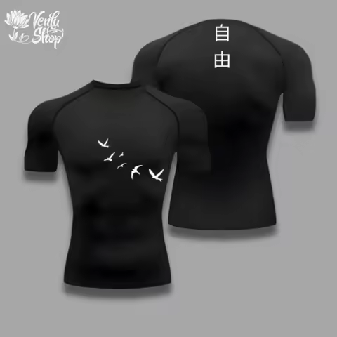 Attack on Titan, Eren Jaeger, AOT, Anime Gymwear, Gym, Sportwear, Clothing, Compression Shirt, Muscl