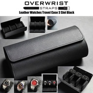 กล่องเก็บนาฬิกา 3 ช่อง ทำจากหนัง PU คุณภาพดี รุ่น Travel Case 3 Slot