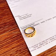 💥現貨💥 復古高級感古馳經典馬銜扣18K金寬版戒指 | GUCCI Horsebit 18K Gold Wide Ring | 正品實拍 | 秒發 | 圈號14|