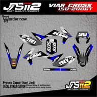 DECAL STICKER CROSS X 150 200GT - DECAL VIAS CROS X FULL BODY