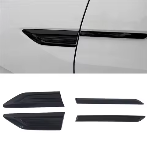 4Pcs Car Door Side Wing Emblem Badge Sticker Cover Trim For VW Volkswagen Tiguan MK2 2017-2024 Styli