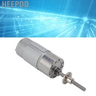 HEEPDD DC Geared Motor Aluminum Alloy Shell Brass Coil CW CCW Gear with Flange DC12V M6 (600RPM)