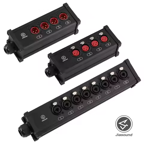 Jiasound B5 Multi-Channel Mobile Signal Junction Box Cable Junction Box Audio Multi-Core Cable Stage