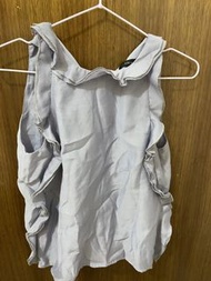 ASM ANNA 淺藍色荷葉邊上衣