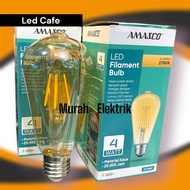 Led Filament Lamp 4W Ww E27/Led Cafe Filament/Led Lamp E27 Ww/Led Filament 4Watt Ww