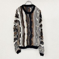 古著 DANGERFIELD COOGI 風格棉質針織衫，3D 立體針織，復古款，全印花，多色，顏色