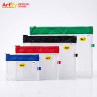 Joy Zipper Bag Mesh Bag Pouch for Files/Receipts (S,M,L,XL)