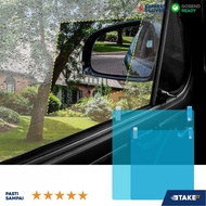 Car Rearview Mirror Sticker Antifog Waterproof 20x16cm 2pcs