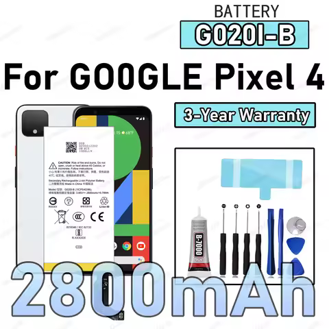 100% New Zero Cycle G020I-B Battery For GOOGLE Pixel 4 Phone Replacement Bateria +Free Tools