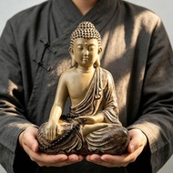 MUYU MUYU✨Zen Sitting Buddha Holding Beads Ornaments 44 Porcelain Beads New Chinese Ceramic Ornament