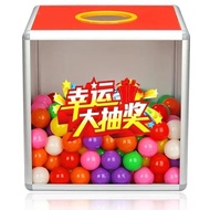 【ks1502.my】 摸奖透明抽奖箱子抽奖活动道具创意道具公司大号抽签年会摇奖盒子Touch Award Transparent Lottery Box Lottery Props Creatio 