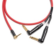 Dây 3.5 Ra 2 Đầu 6 Ly dài 1.5m-3m-5m-8m-10m-15m-20m jack 3.5 cong góc vuông ra 2 đầu 6ly cong góc vu