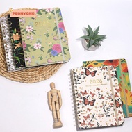 PEONYTWO 2026 Planner, A5 Agenda Calendar 2026, Jan.2026 - Dec.2026 Weekly and Monthly Monthly Tabs 