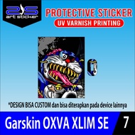 Stiker OXVA Xlim SE Doodle Art UV Varnish Printing Vinil Hologram
