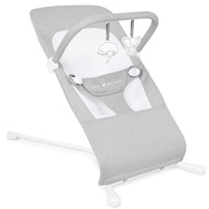 Baby Delight Highland Baby Bouncer | Infant | 0 – 6 Months | 3-Position Recline | Pebble Grey