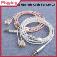 Piqging HiFi Earphone Upgrade Cable MMCX 3.5mm 1.2m Silver Plated Cable For IE200/IE300/IE600/IE900/