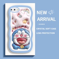 Case Soft Case Untuk Xiaomi Redmi 6 4X 5 Plus 5A 6A 7 Y3 Casing Doraemon Bingkai Bergelombang Case Transparan Silikon Cassing