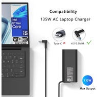 l15534-001 135W Laptop Charger Compatible with HP Spectre X360 Charger 15 15t-df100 15-df 16t-f10 16