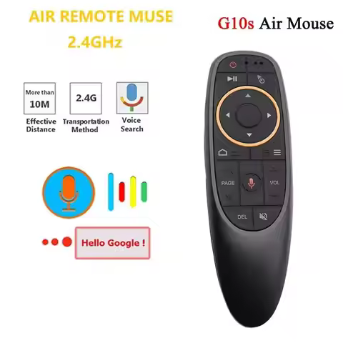 GAMINJA G10S Air Mouse Voice Remote Control 2.4G Wireless Gyroscope IR Learning For H96 MAX X88 PRO 