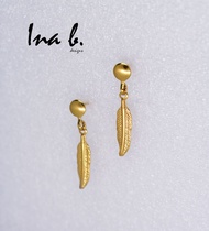 Ina B. Designs - The Myrelle - US 10K Gold Drop Earrings Non-Tarnish Hypoallergenic