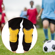สนับแข้งฟุตบอล 1 คู่เด็กฟุตบอลการฝึกอบรมแผ่นป้องกันพร้อมสายรัดหัวเข็มขัด