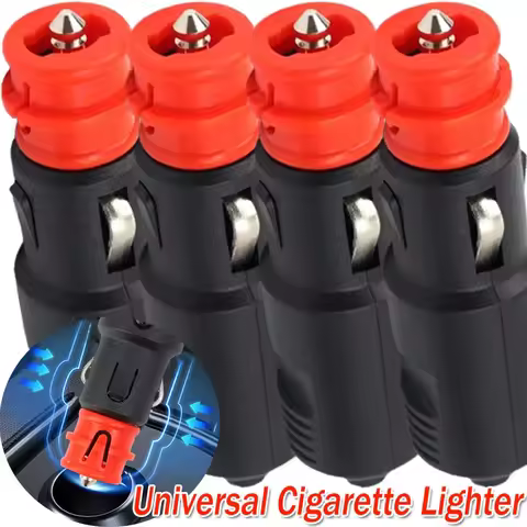 Universal 12V-24V Car Cigarette Lighter Plug Socket Power Plug Connection Cigaret Socket Adaptor Mal