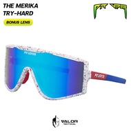 Pit Viper - The Merika Try-Hard Blue แว่นเล่นกีฬา กันแดด UV พร้อมเลนส์เสริม สำหรับกิจกรรมเอ็กสตรีม