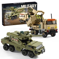 Military Vehicles Toy Building Blocks Set Compatible with Lego, Featuring 2 Modern Armored Trucks Mo