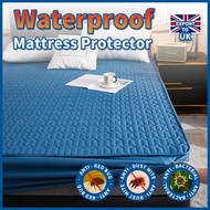 Waterproof Mattress Protector Washable Fitted Sheet Waterproof Bedsheet Bedspread Cadar Single / Queen / King Size