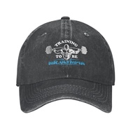 Training To Be Mr.Olympia Gym Sports Logo Casquette Adjustable Cowboy Hat Sun Hat Baseball Cap