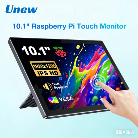 Unew 10.1 inch Raspberry Pi Touch Screen Monitor 1920x1200 IPS Display HDMI Type-C USB-C for compati