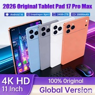 2026 New Global Edition Pad 17 Pro Max 11-Inch Tablet with 24GB RAM 2TB Storage Snapdragon 8 gen3 20