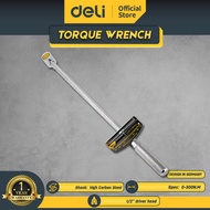 Deli Torque Wrench / Kunci Torsi 1/2" 0-300 Nm Cr-V Carbon Steel DL300