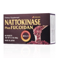 Nattokinase Plus Fucoidan for Circulatory Support - 2500FU Natto, Supports Healthy Blood Pressure, H
