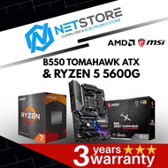 PWP MSI B550 TOMAHAWK ATX & AMD RYZEN 5 5600G PROCESSOR