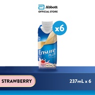 [Bundle of 6] Ensure® Plus Strawberry 237ml