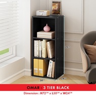 KENZZO *New Arrive*  Omar 2/3/4 Tier Bookshelf /DIY Utility Shelf/Rak Buku/wood shelf/multipurpose c