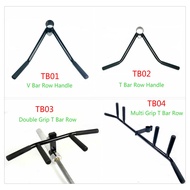 TB T Bar Row Multi-Grip Handle Barbell Landmine Handle Kit Attachment Core Workout Lat Pulldown Cabl