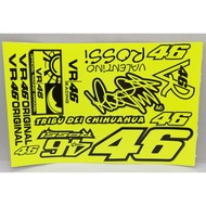 Sticker Set Rossi 46/Honda Marquez 93/ Bossku 55 for Y15ZR/RS150R/LC135/NVX155/EX5/SRL115FI/DREAM YA