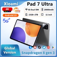 2025 Global New Version MI Pad 7 Ultra Original Android 15 22TB 1TB 2TB WiFi7 Tablet Snapdragon 8 ge