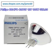 Philips 6834FO 12v 100w GZ6.35 409737 A1/231 EFP Mentol Gentian Optik Projektor (Buatan Germany)
