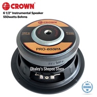 ☃✕Original Crown PRO-655PA 6.5" Instrumental Speaker 550watts 8ohms 6 1/2 PA Speaker SOLD per PIECE