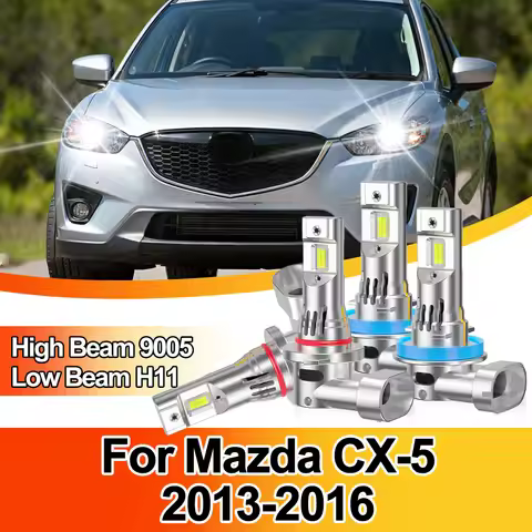 For Mazda CX-5 2013-2016 Car LED Haedlight 9005 HB3 Canbus 50000LM Hight Power H11 Auto Headlamp Wit