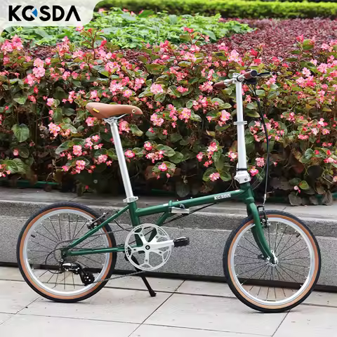 KOSDA Lightweight Bike Folding Design 20 Inch 8 Speed Full Shockingproof Frame Portable Outdoor MINI