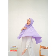 Lilac Instant Hijab / Bergo Alia Crinkle Airflow by Amnion Hijab