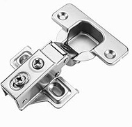 Soft Close Cabinet Hinges 4 Pack, Full Overlay Frameless Adjustable Concealed Hinge for Kitchen Cupboard Door--105° Face Frame Concealed Cabinet Cabinet Hinges